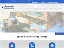 Tablet Screenshot of dynamic-manufacturing.com